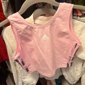 Adidas pink tank top